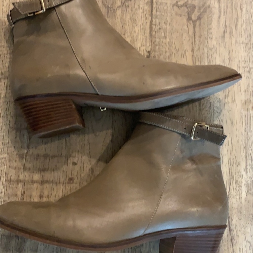 J Crew leather booties size 9.5
